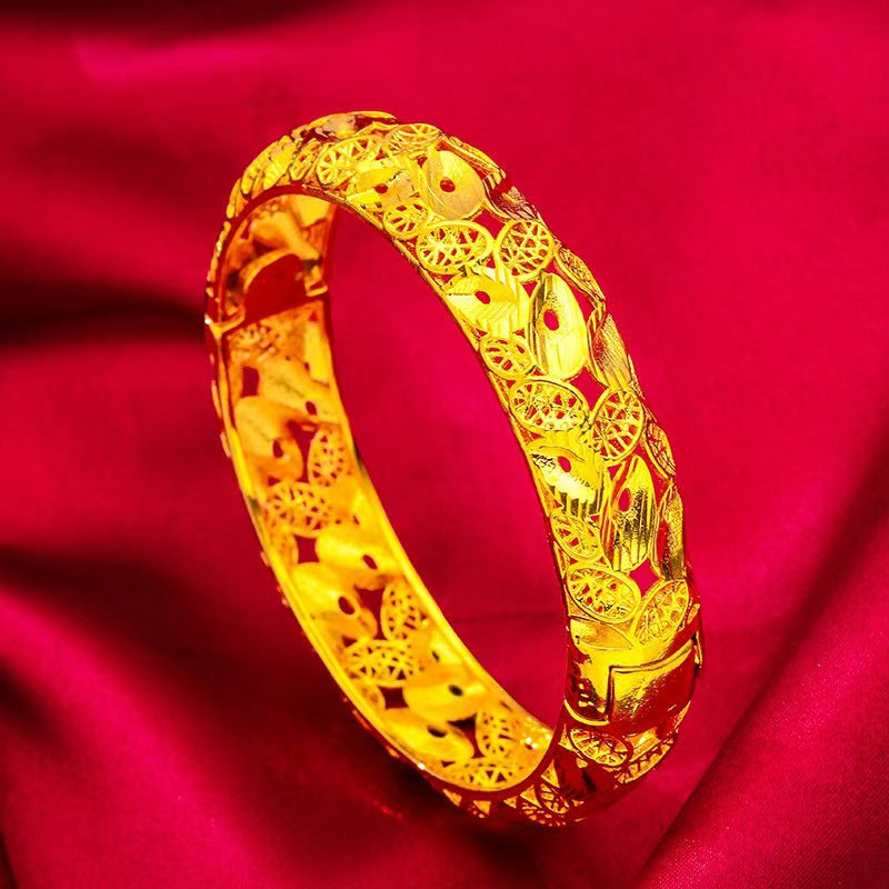 Elegant Wedding Wide Cuff Bracelet for Women | Interlocking Clasp Bridal Jewelry with Timeless Silhouette