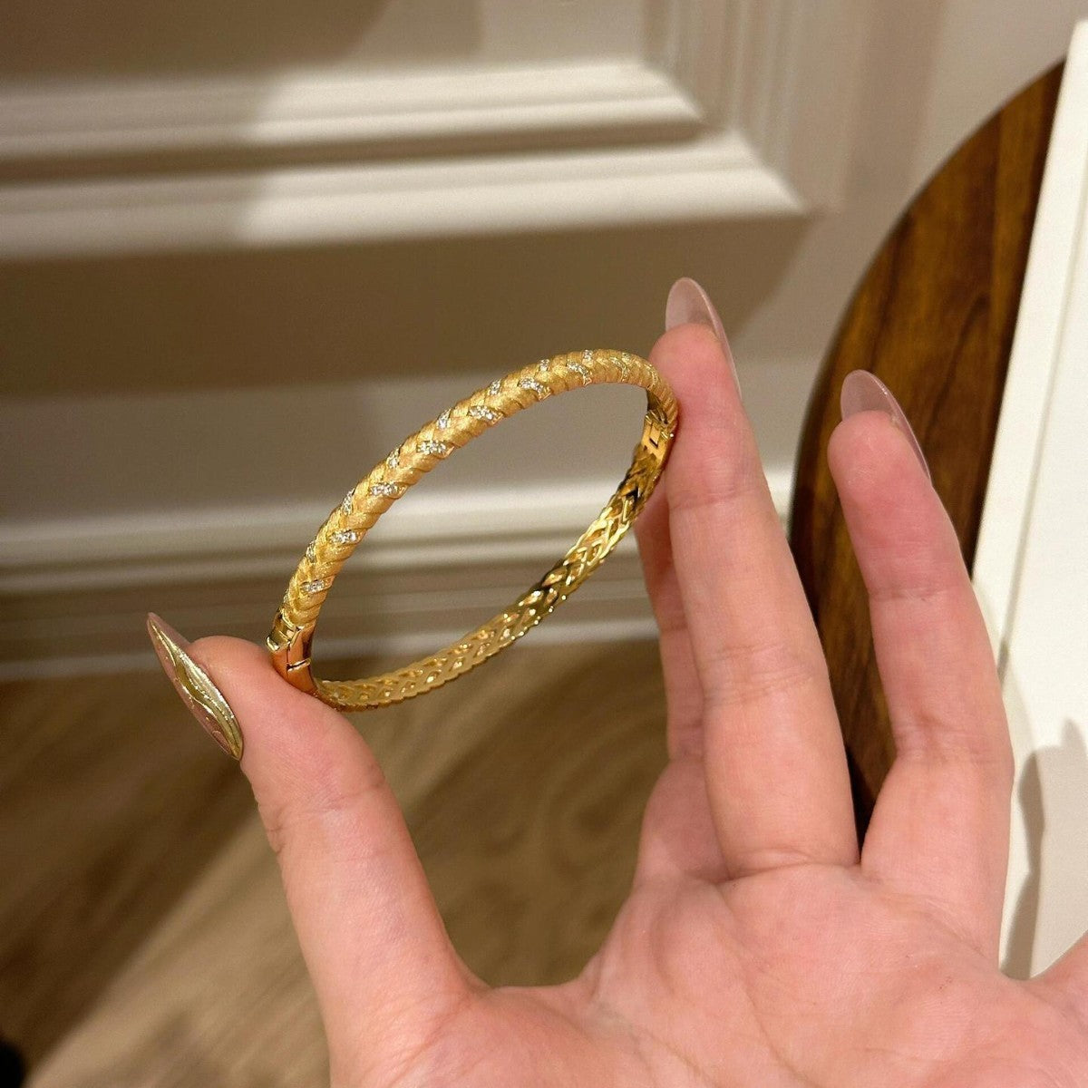 BUY 1 GET 1 FREE Vintage gold brushed wheat ear bracelet for women, vintage exquisite high-end bracelet, light luxury niche design hand jewelry