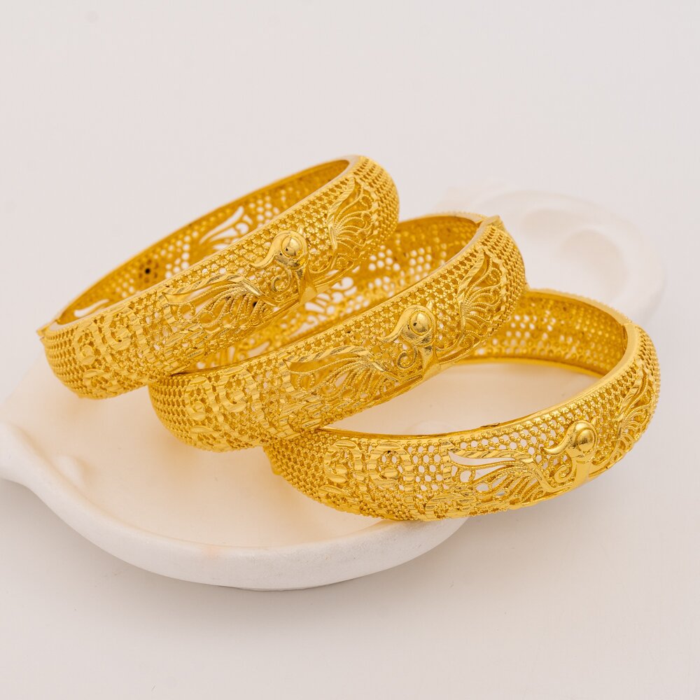 BUY 1 GET 1 FREE Hollow Buckle Peacock Bracelet Ancient Golden Phoenix Bracelet Wedding Jewelry