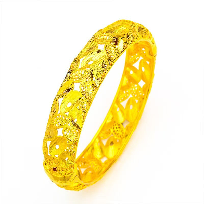 Elegant Wedding Wide Cuff Bracelet for Women | Interlocking Clasp Bridal Jewelry with Timeless Silhouette