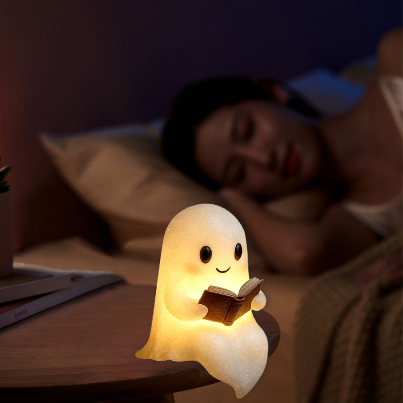 🏆50K+ SOLD! Almost Gone - 👻Cute Ghost Reading Book Lamp✨
