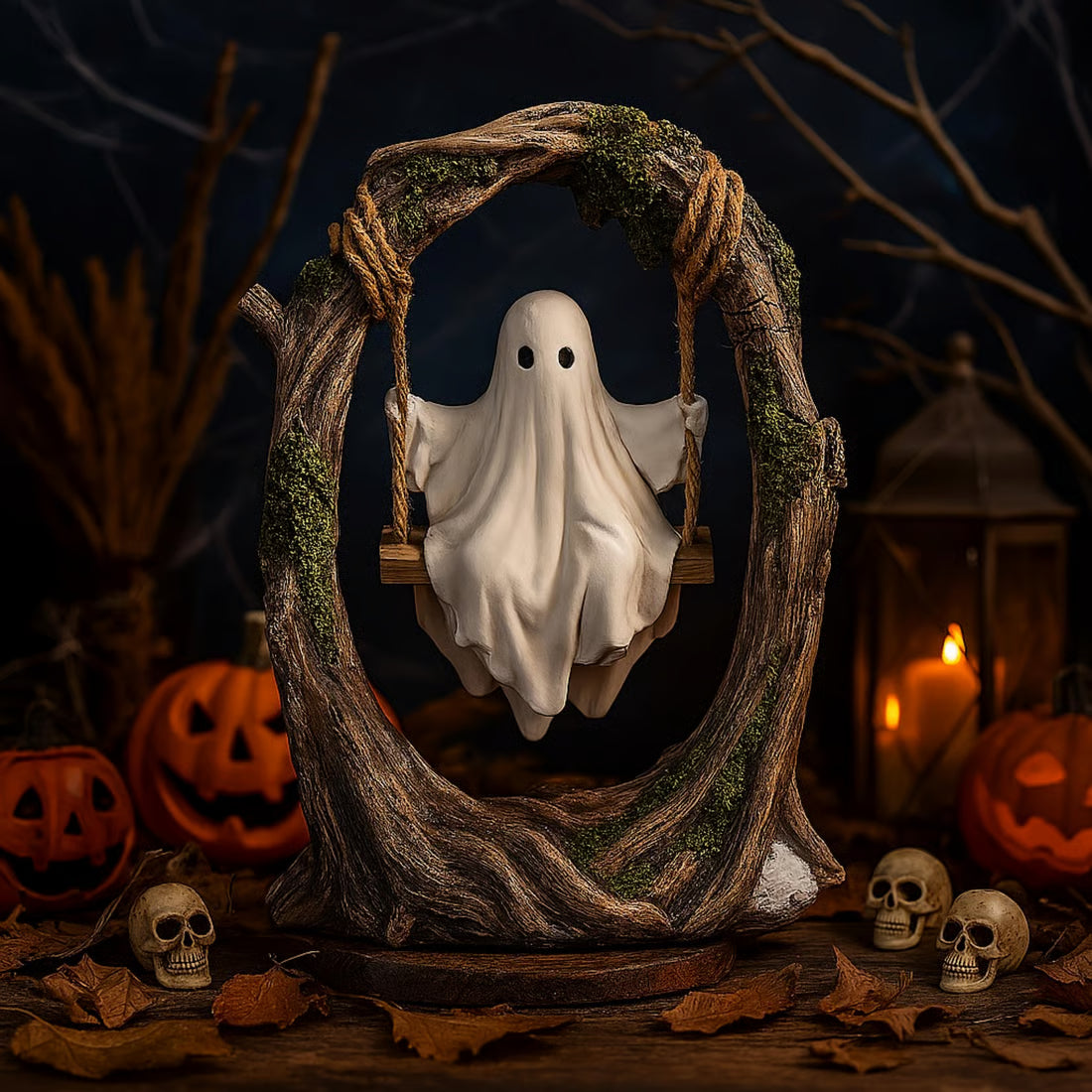🔥LAST DAY 49% OFF🔥Swinging Ghost on Tree Halloween Decor