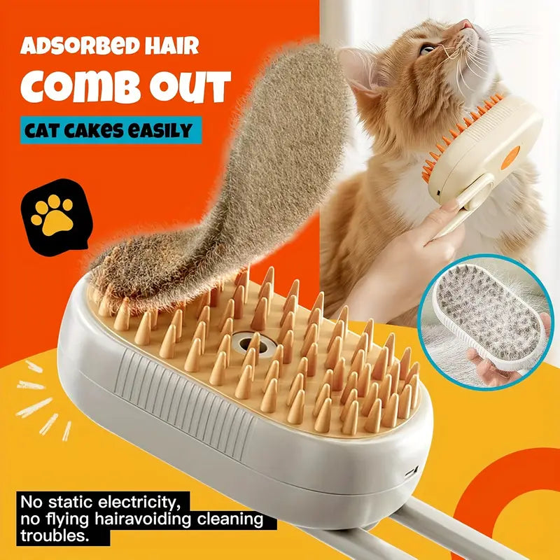 Upgraded 4-in-1 Cat Grooming Tool