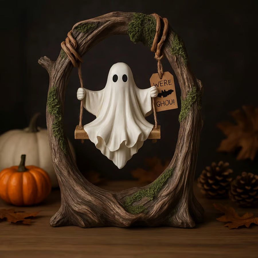 🔥LAST DAY 49% OFF🔥Swinging Ghost on Tree Halloween Decor
