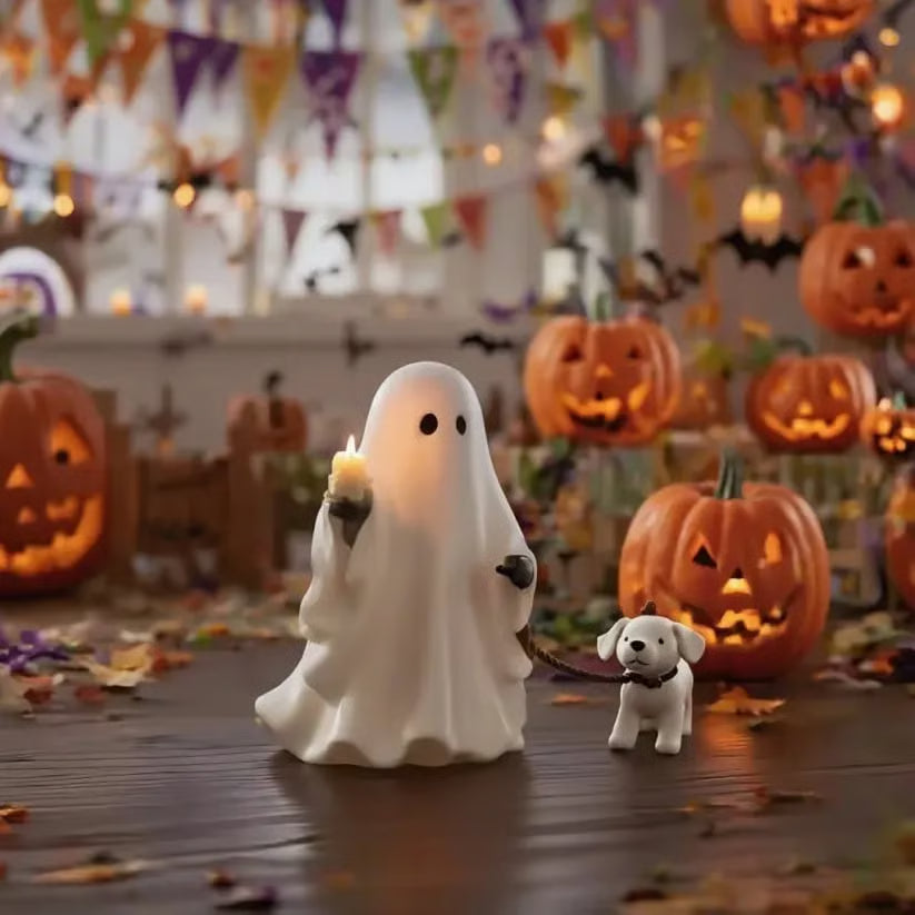 👻🐕Ghost & Pup Candle Holder