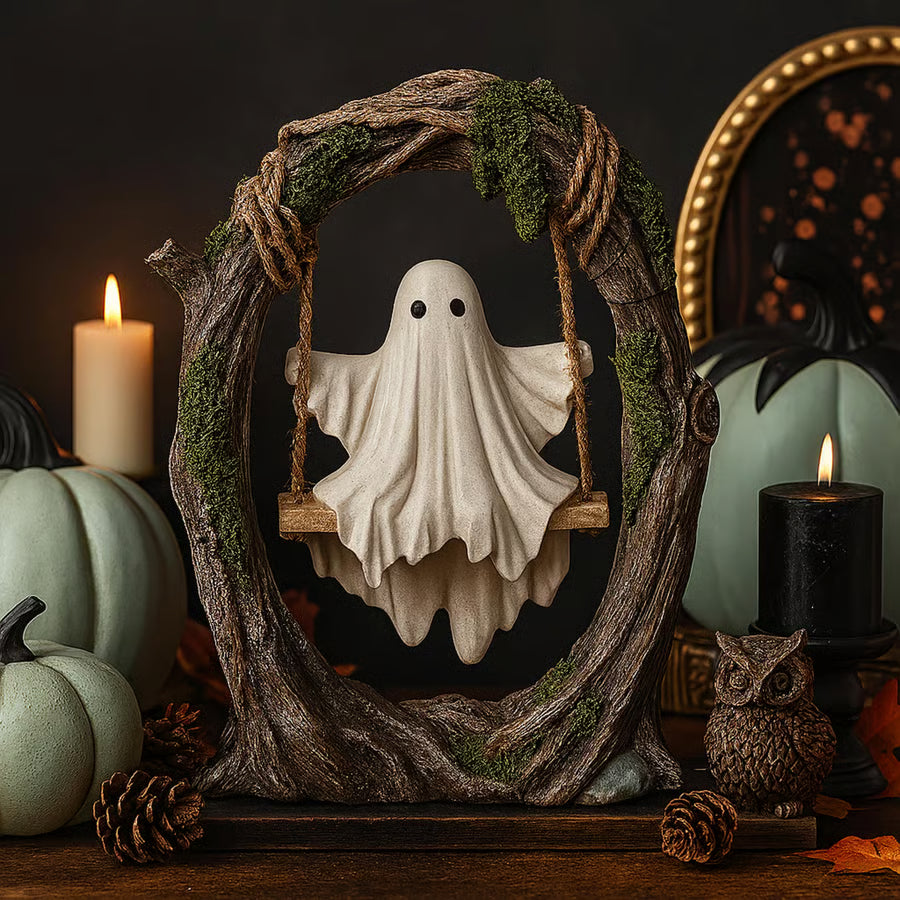 🔥LAST DAY 49% OFF🔥Swinging Ghost on Tree Halloween Decor