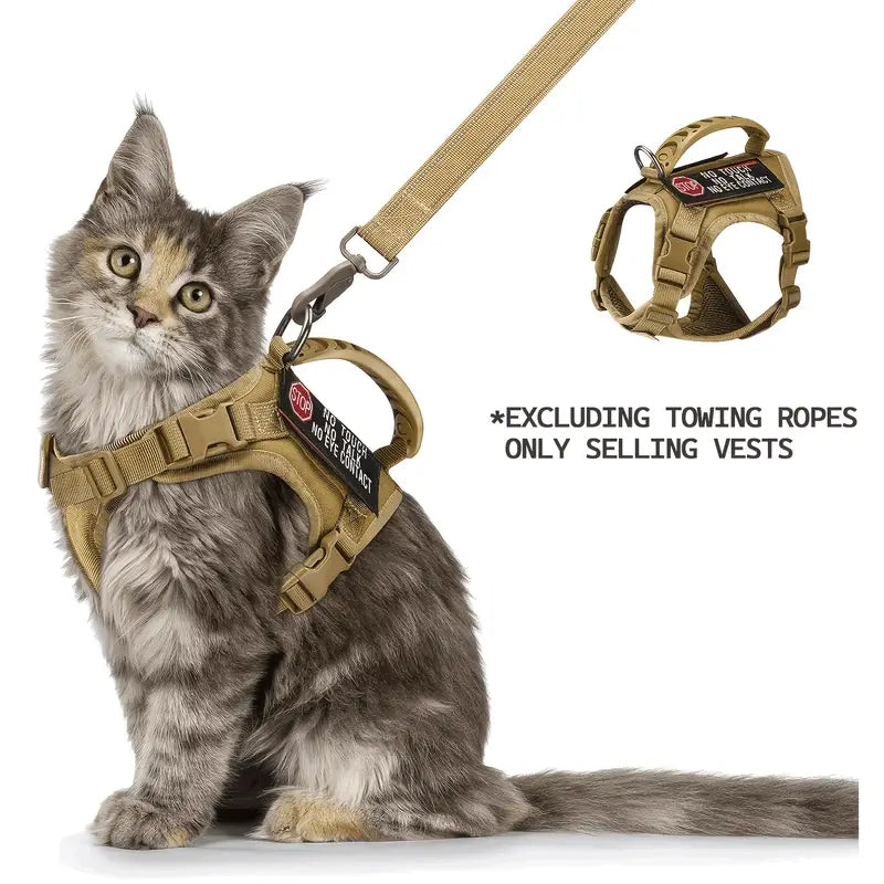 Outdoor Tactical Cat Harness & Leash
