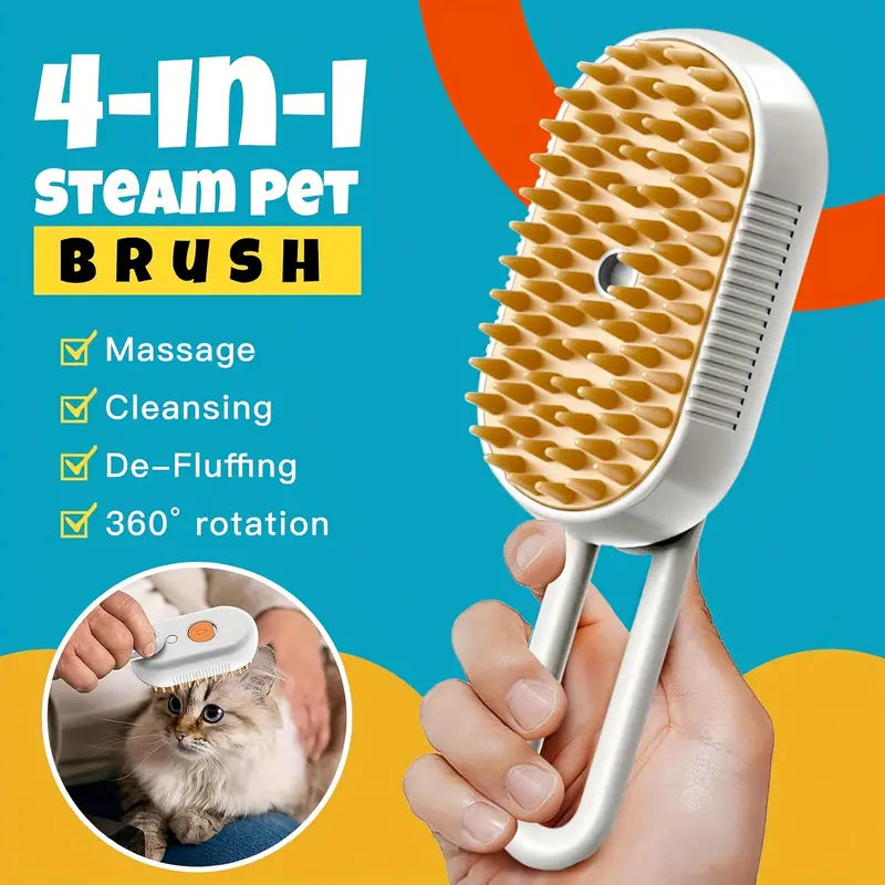 Upgraded 4-in-1 Cat Grooming Tool