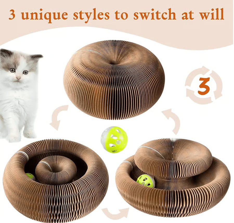 Magic Foldable Scratcher & Cat Bed