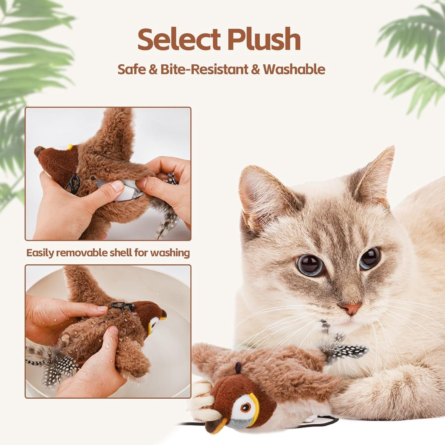 🔥🐾Interactive Chirping Bird Toy