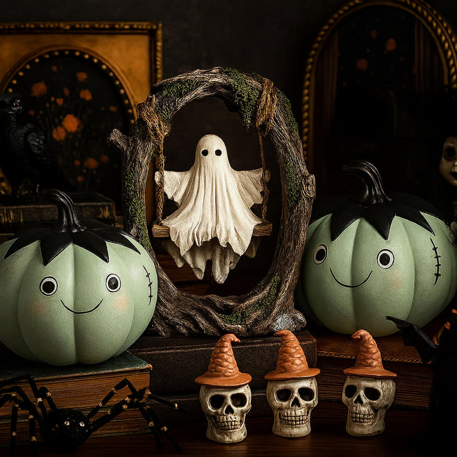 🔥LAST DAY 49% OFF🔥Swinging Ghost on Tree Halloween Decor