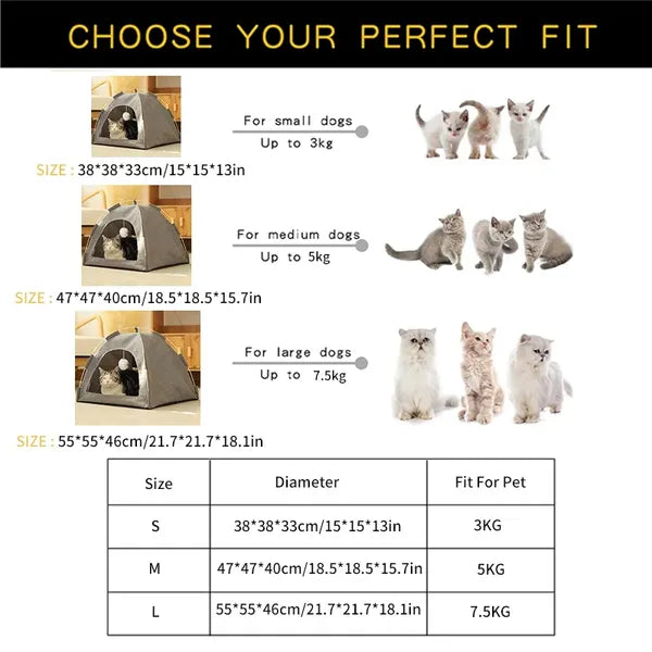 Waterproof Portable Pet Tent Bed
