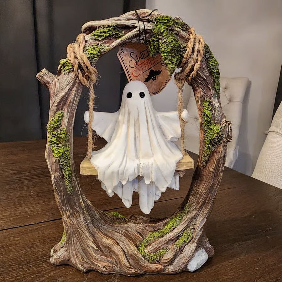🔥LAST DAY 49% OFF🔥Swinging Ghost on Tree Halloween Decor