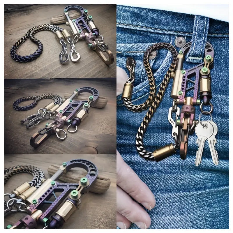 Vintage Durable Heavy Duty Metal Keychain