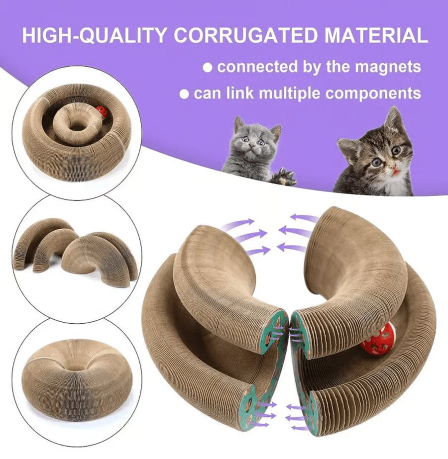 Magic Foldable Scratcher & Cat Bed