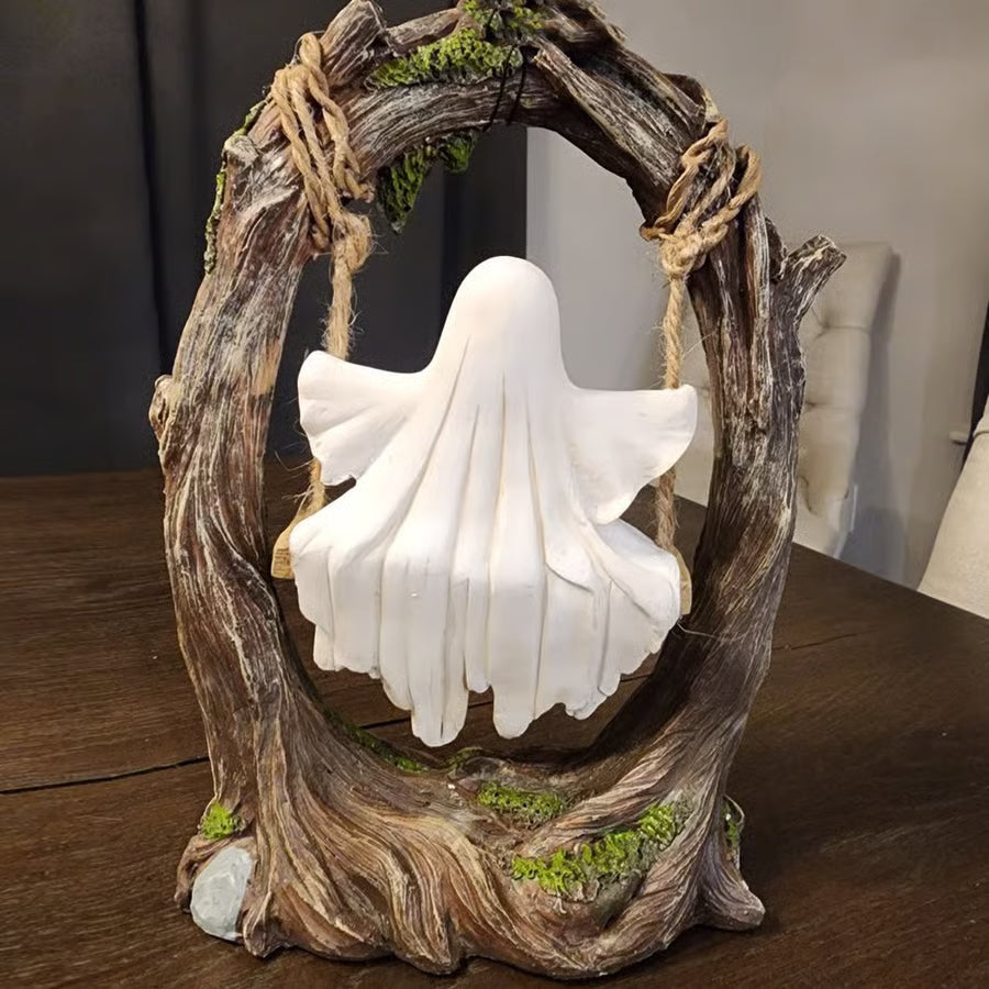 🔥LAST DAY 49% OFF🔥Swinging Ghost on Tree Halloween Decor