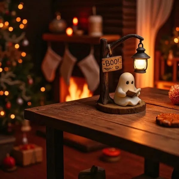 🔥Last Day Promotion 49% OFF - 👻📖Cute Ghost Reading Lantern - BOO!