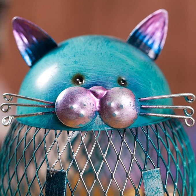 Metal Cat Coin Piggy Bank