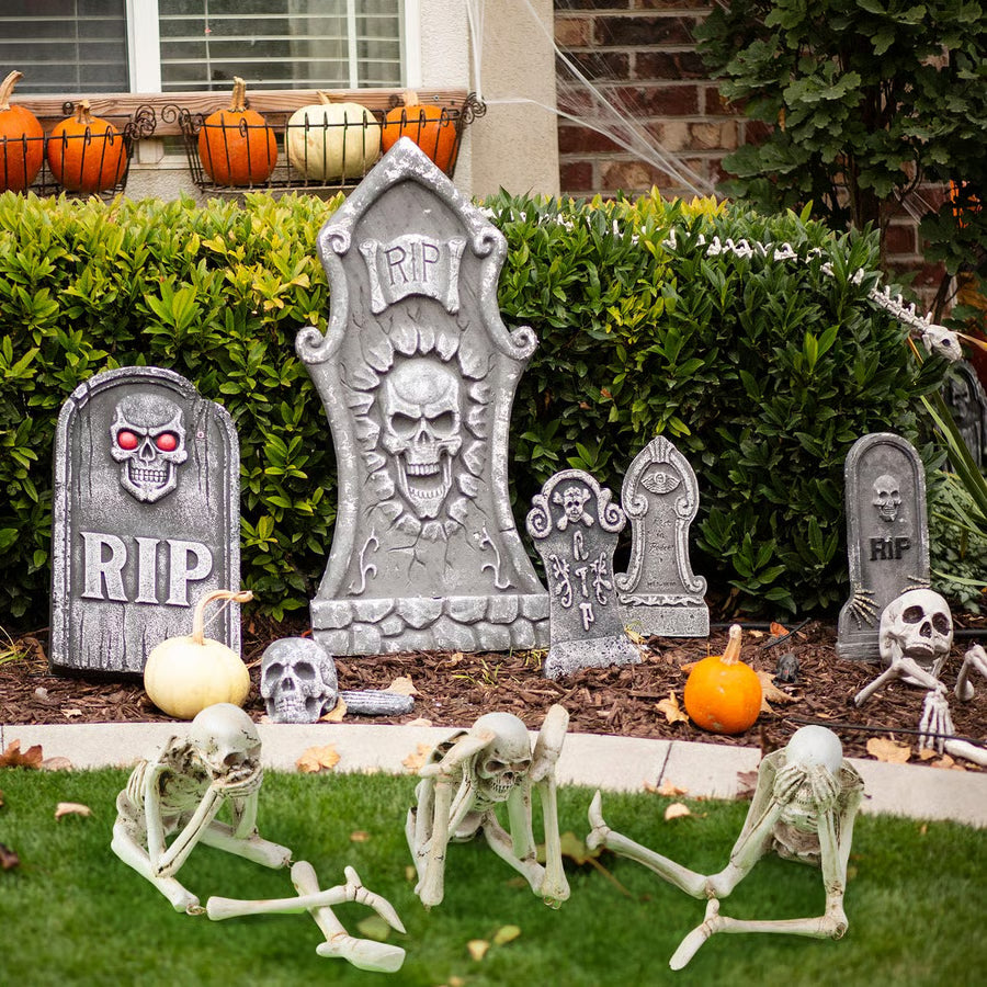 No Evil Skulls Gothic Decor