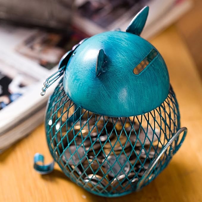 Metal Cat Coin Piggy Bank