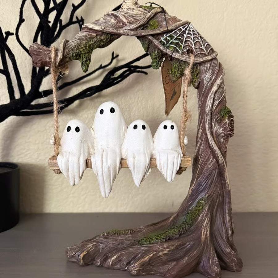 🔥LAST DAY 49% OFF🔥Swinging Ghost on Tree Halloween Decor