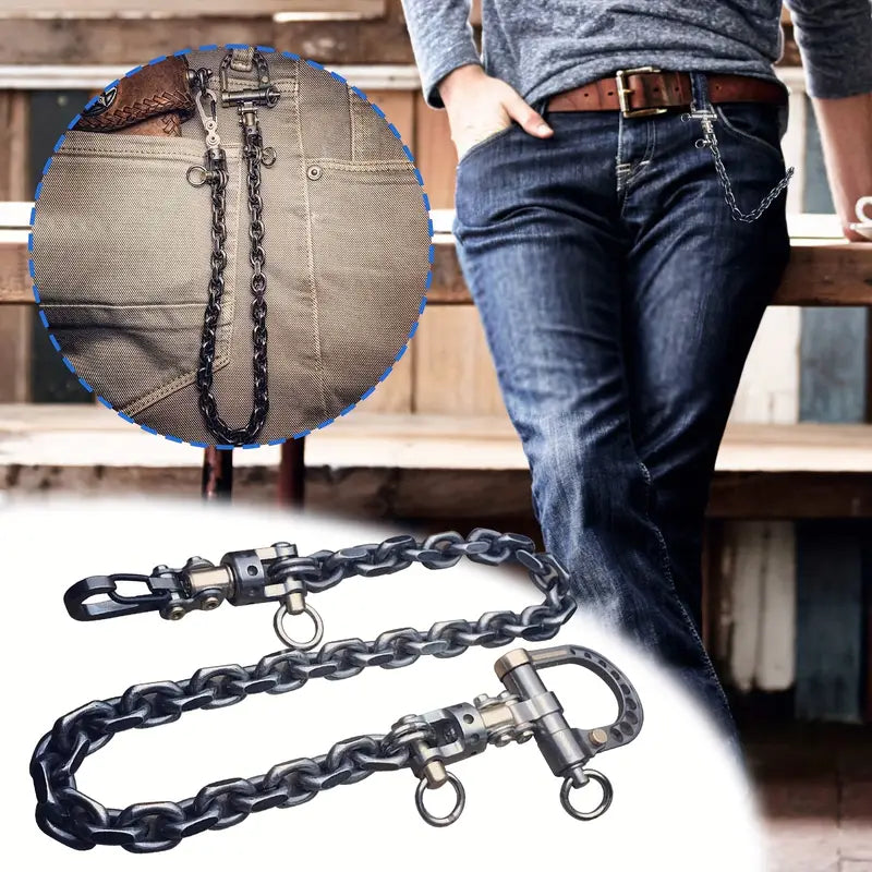 Vintage Durable Heavy Duty Metal Keychain