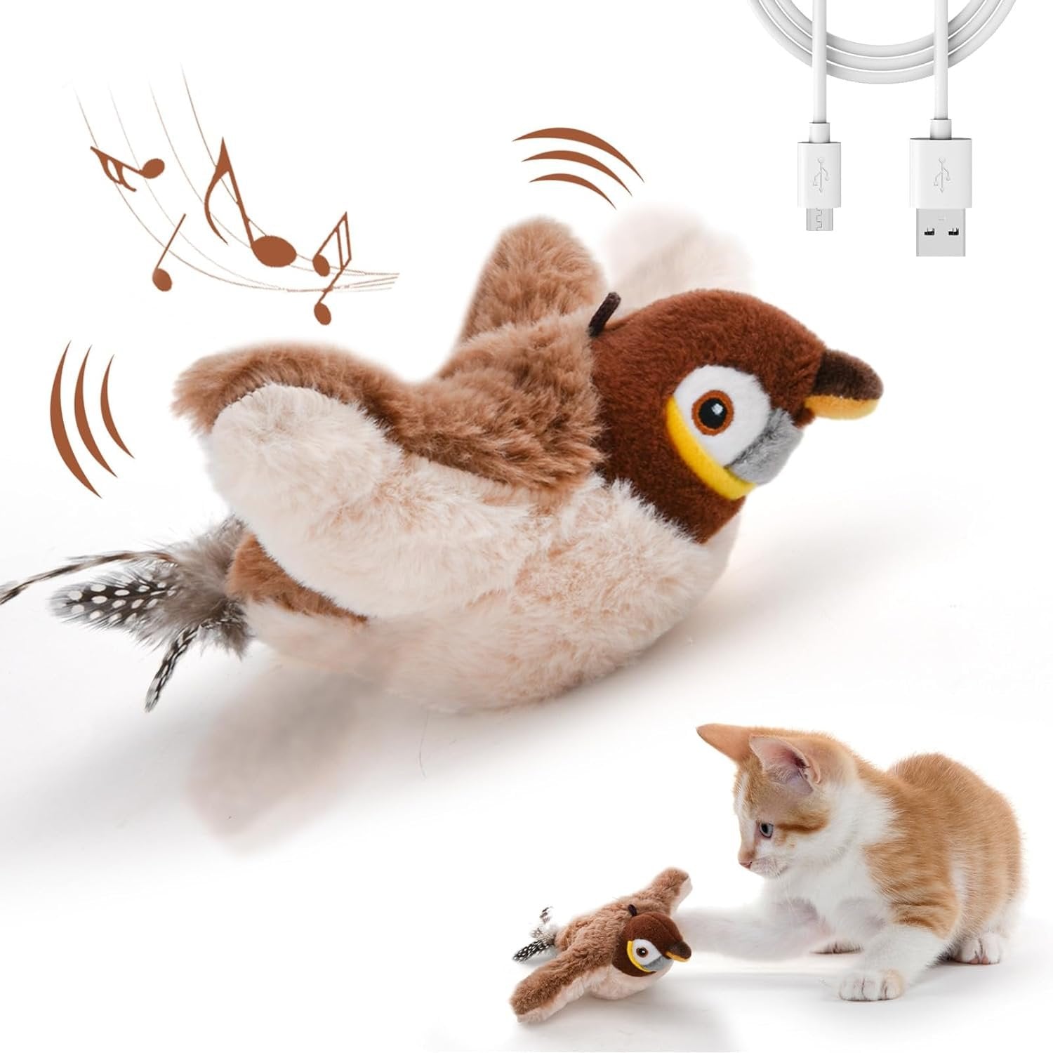 🔥🐾Interactive Chirping Bird Toy