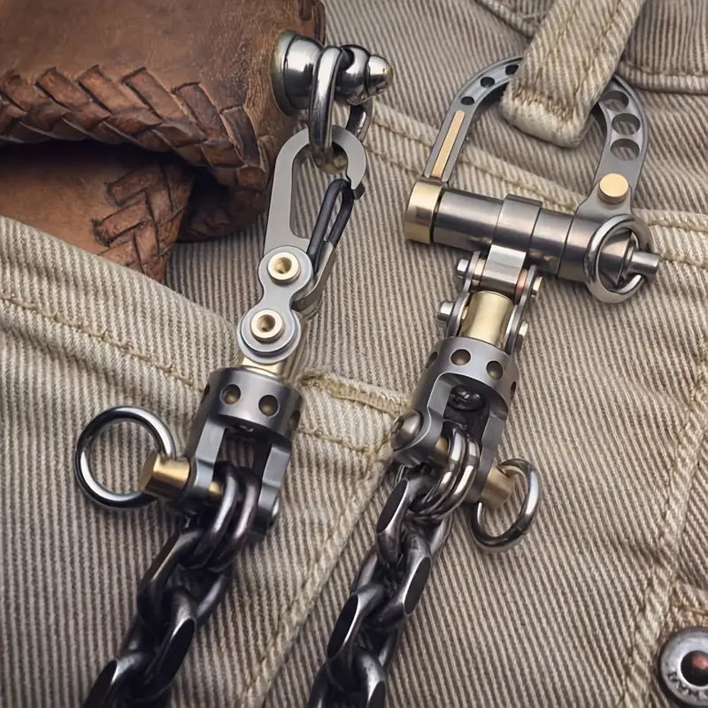 Vintage Durable Heavy Duty Metal Keychain