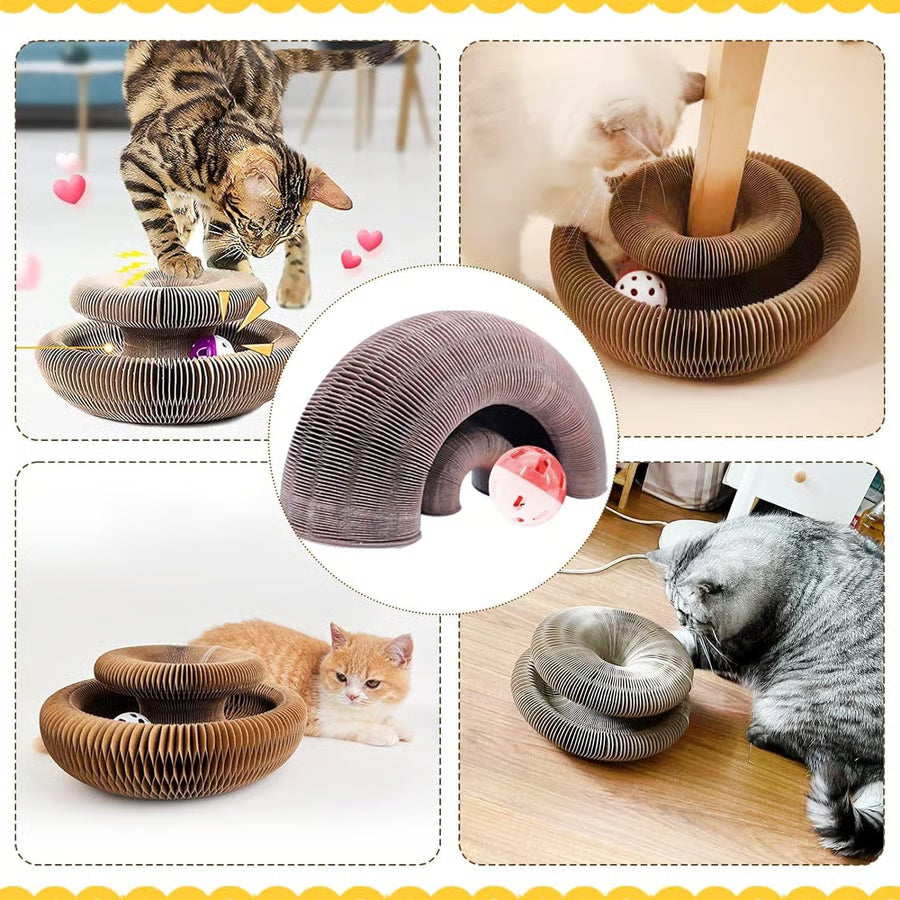 Magic Foldable Scratcher & Cat Bed
