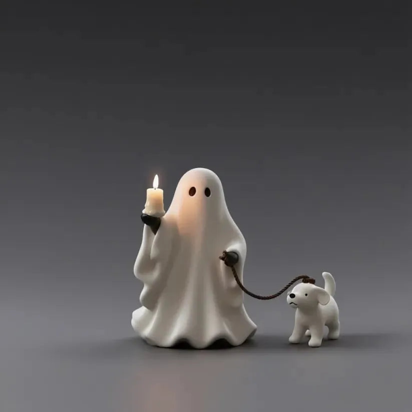 👻🐕Ghost & Pup Candle Holder