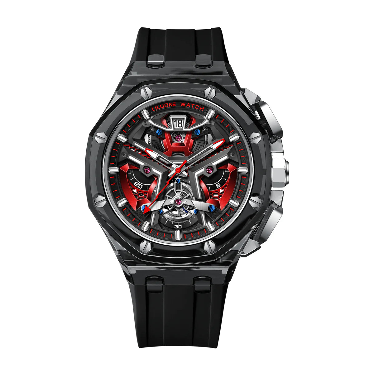 NIBOSI Mens Watches for Men, Traditional Lion Dance Concept Watches Profession Design Wrist Watches (LK9013G, LK9013G)