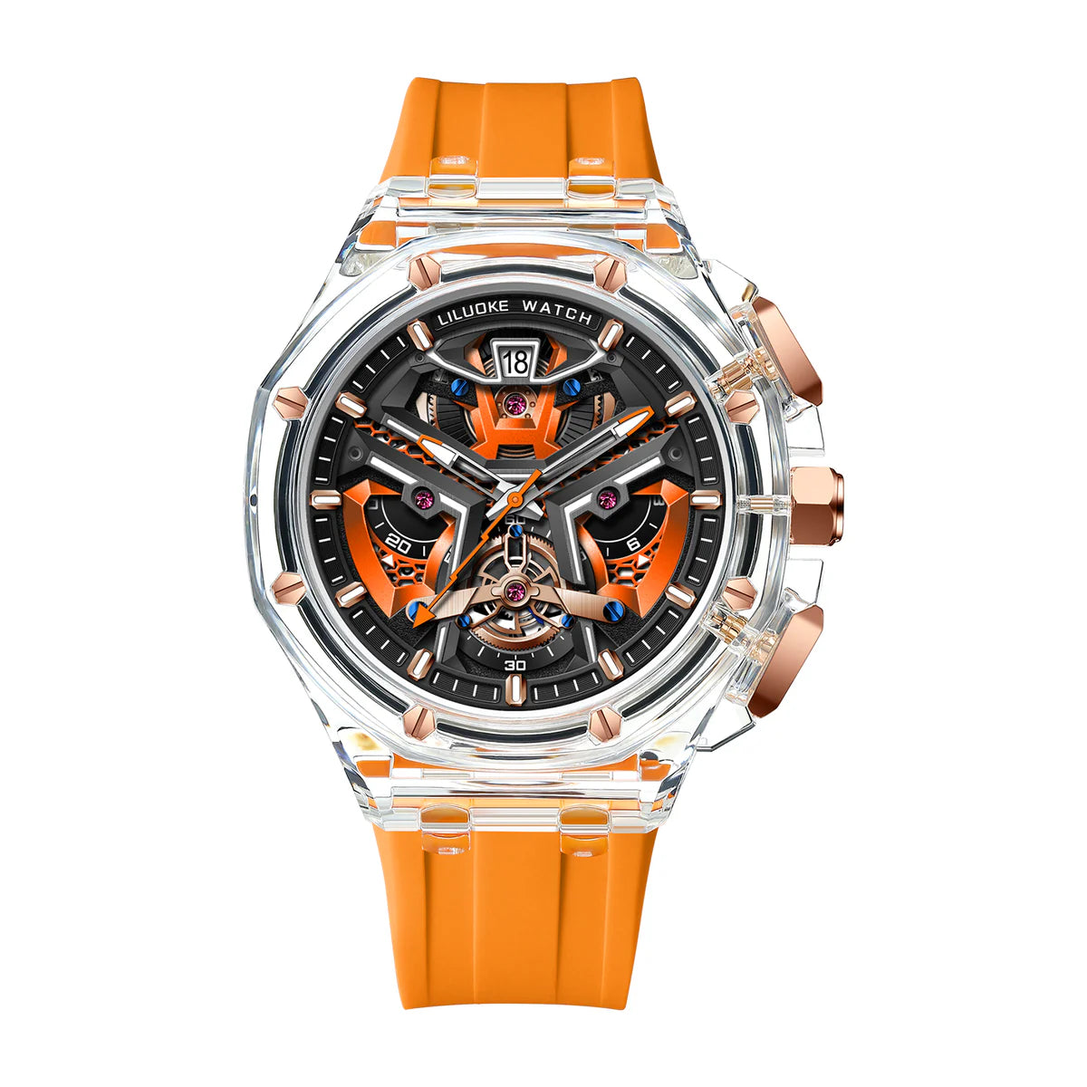 NIBOSI Mens Watches for Men, Traditional Lion Dance Concept Watches Profession Design Wrist Watches (LK9013G, LK9013G)