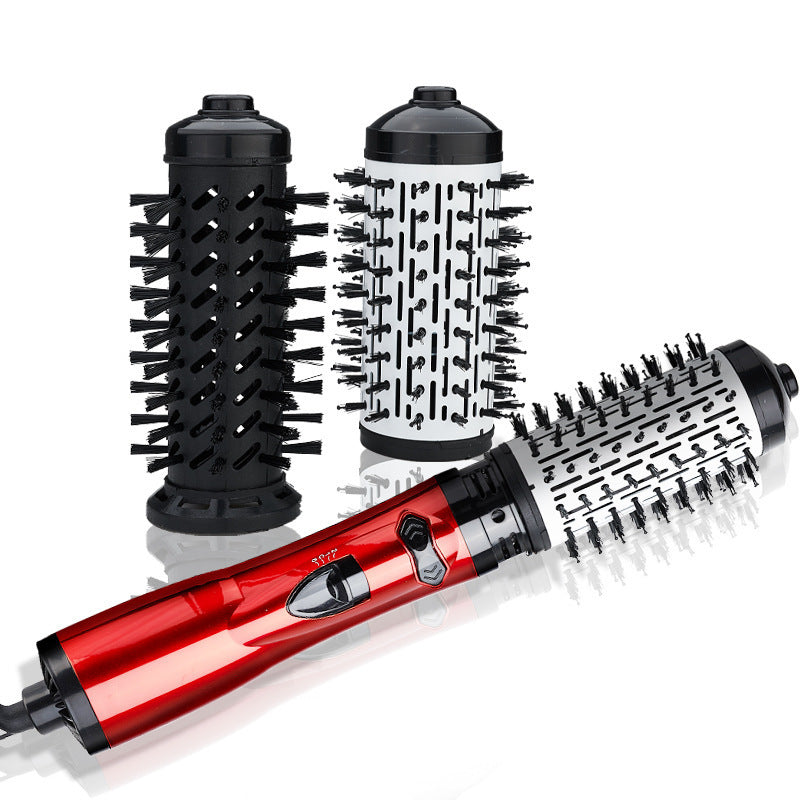 2-in-1 Rotating Hot Air Brush – Dry, Style & Shine in One Step