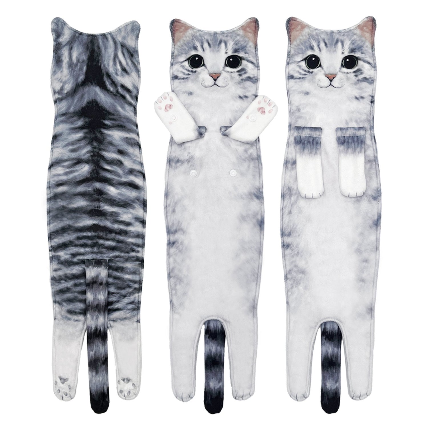 Funny Soft Cat Hand Towels