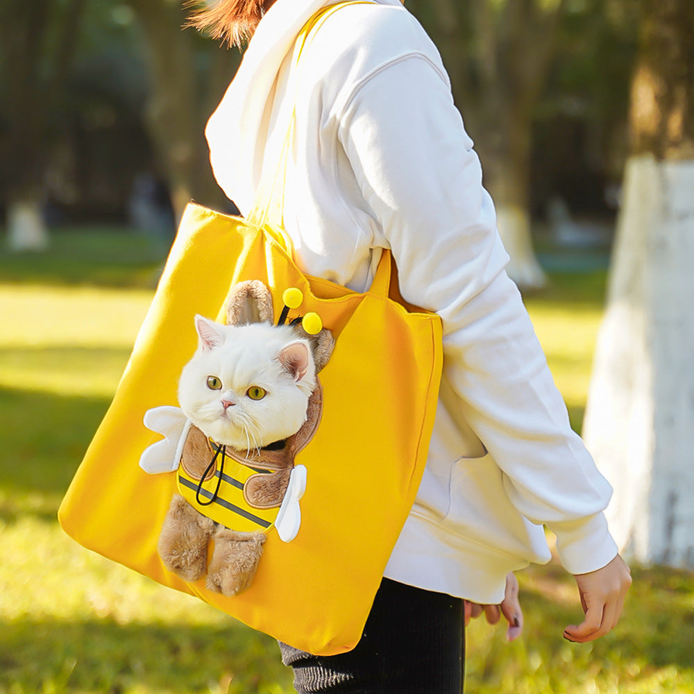Pet Canvas Shoulder Carrying Bag