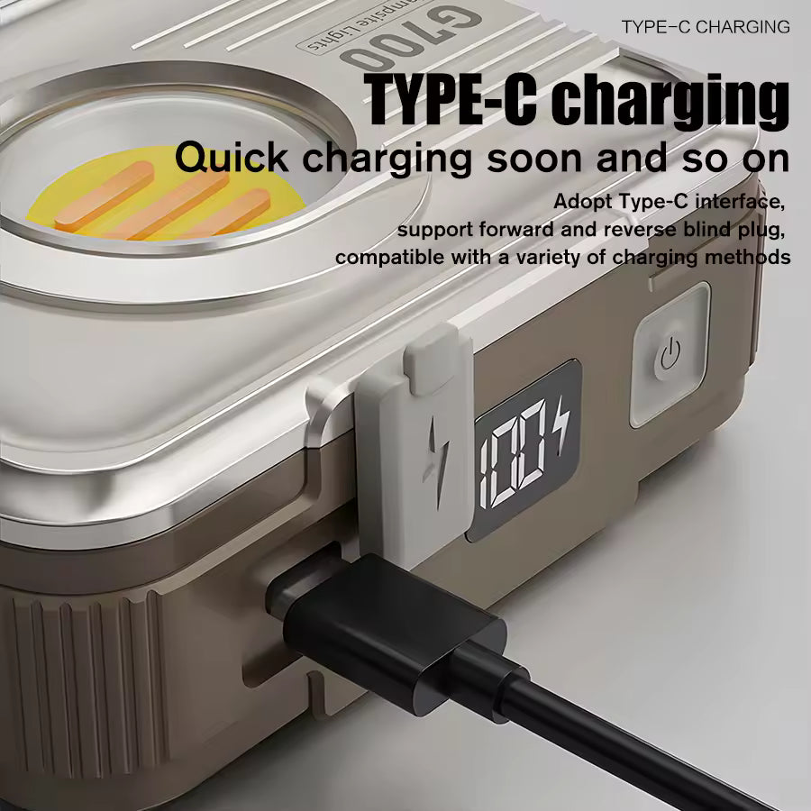 G700 Outdoor Camping light, 6000 mAh Battery Life, 10%-100% Stepless Dimming