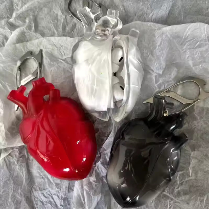 Crystal Clear Heart Case For AirPods