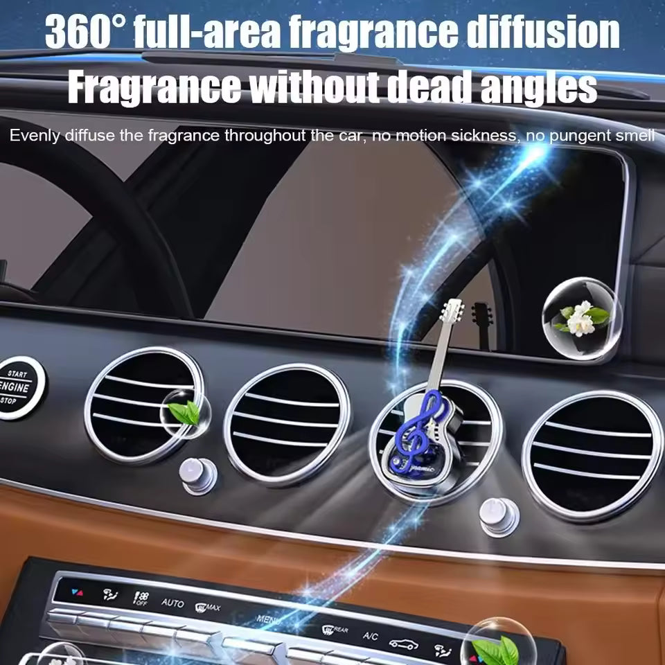 Guitar Notes Car Air Freshener Vent Clips