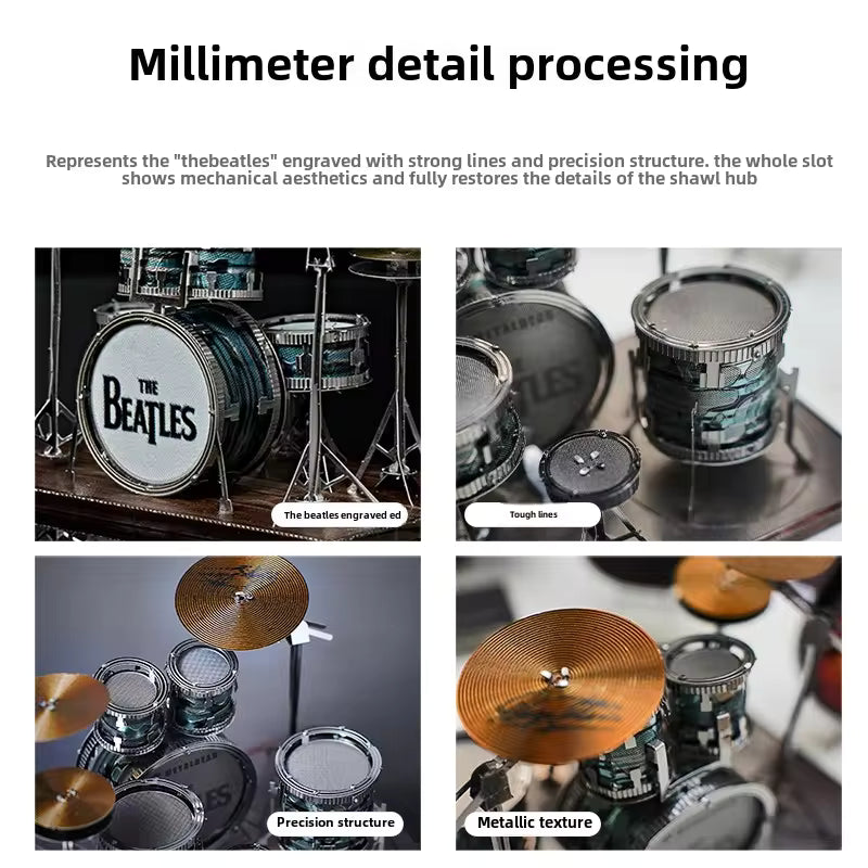 3D Metal Drum Set Puzzles