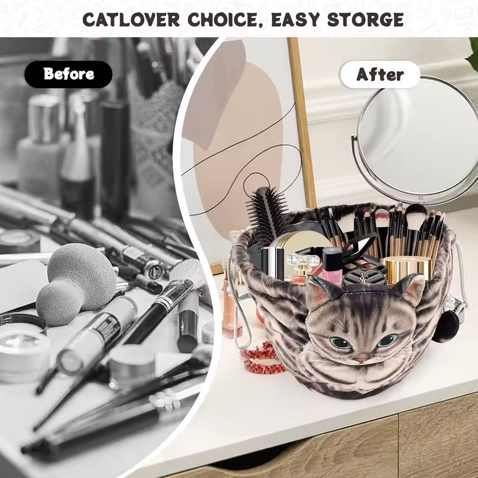 Cute Cat Shape Storage Bag