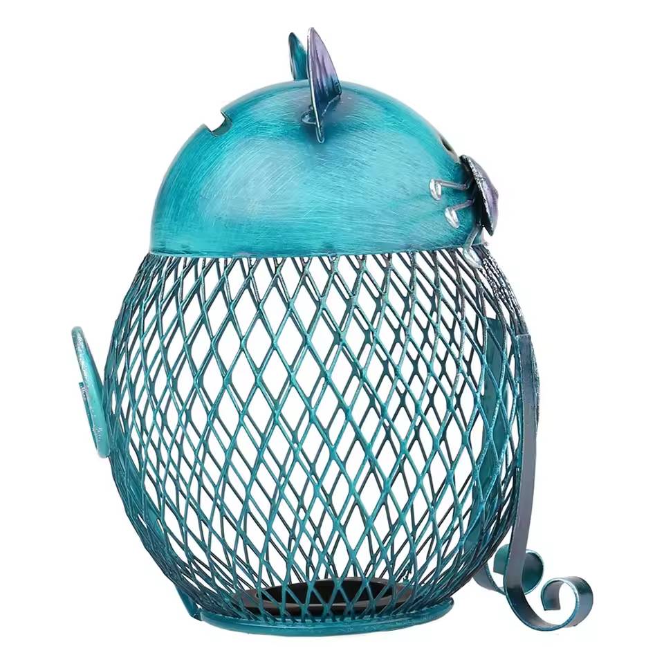 Metal Cat Coin Piggy Bank