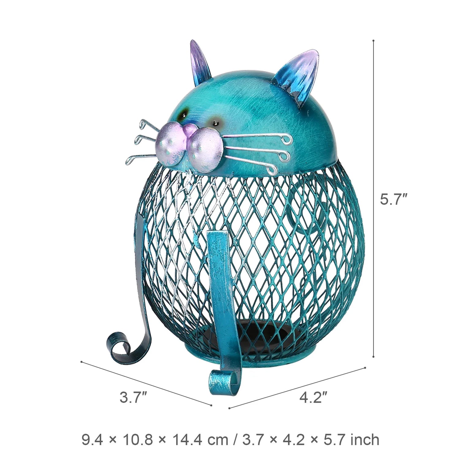 Metal Cat Coin Piggy Bank