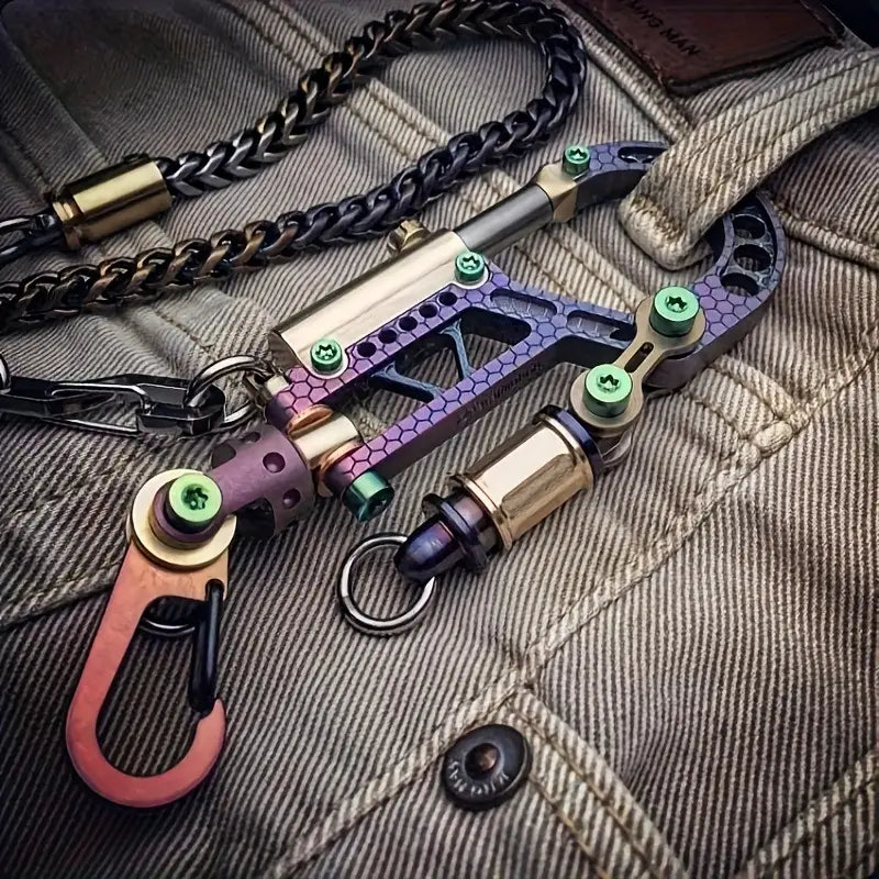 Vintage Durable Heavy Duty Metal Keychain