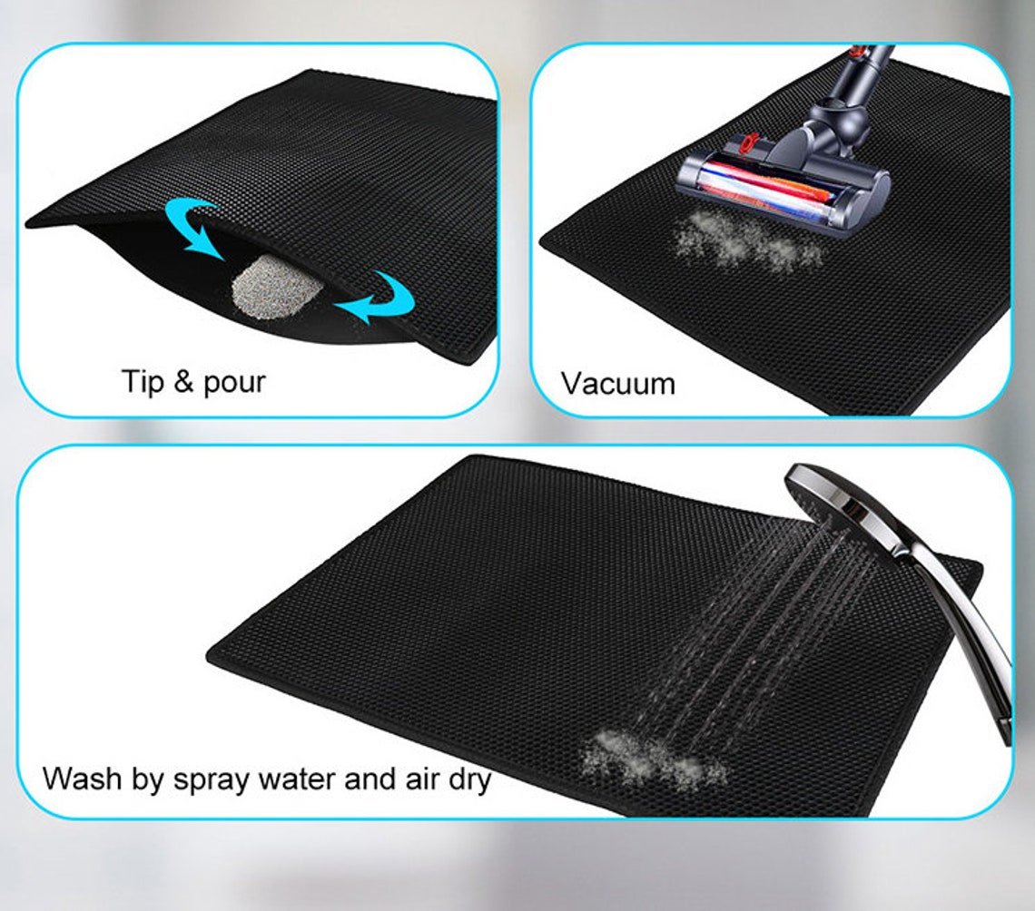 Waterproof🛍️ Cat Litter Mat - Easy Clean & Scatter Contro🐾