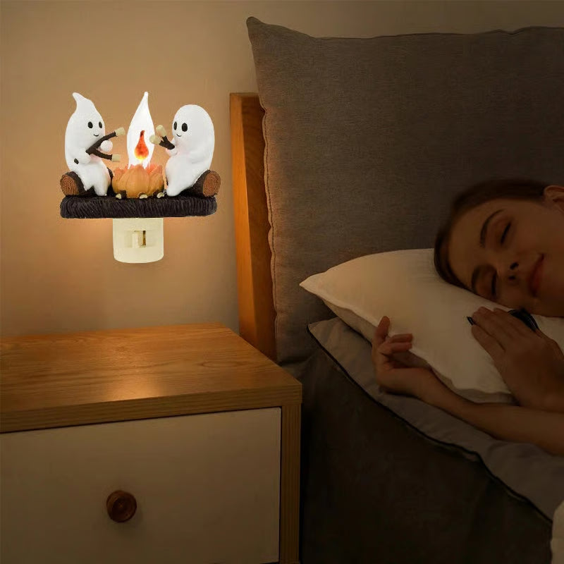 🔥👻2025 Ghost Campfire Flickering Nightlight