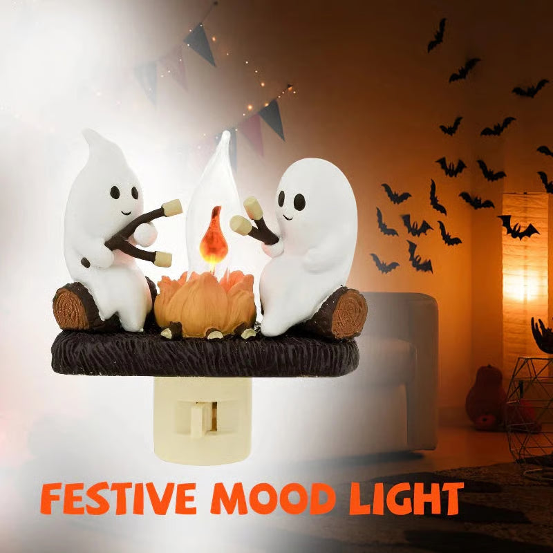 🔥👻2025 Ghost Campfire Flickering Nightlight