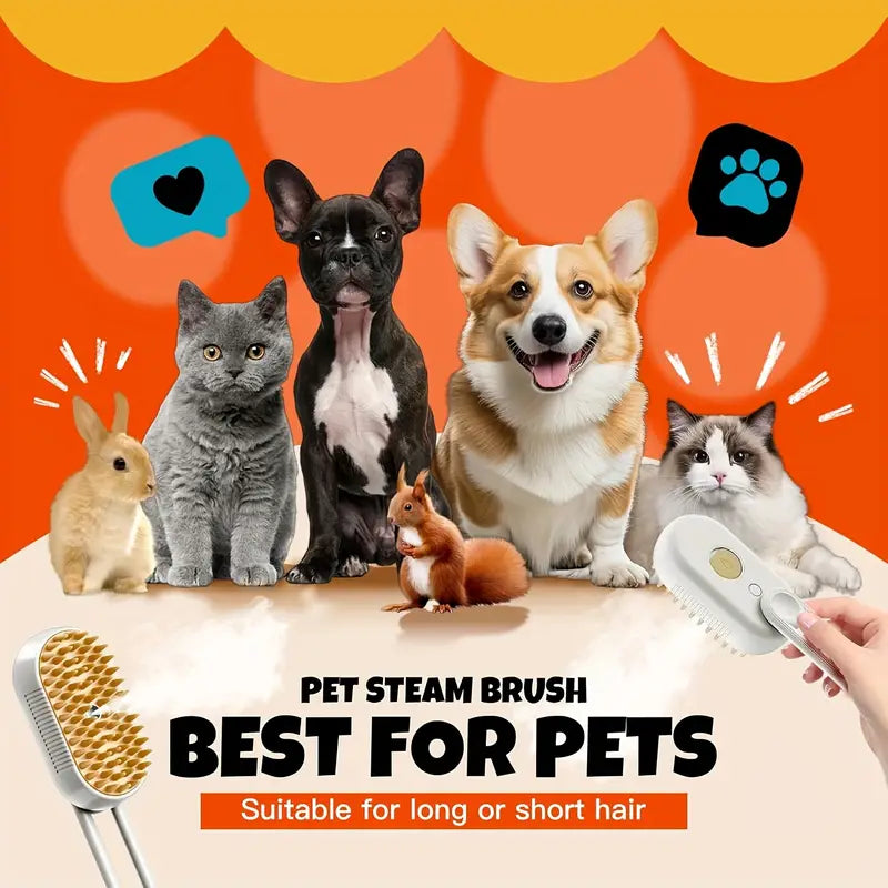 Upgraded 4-in-1 Cat Grooming Tool