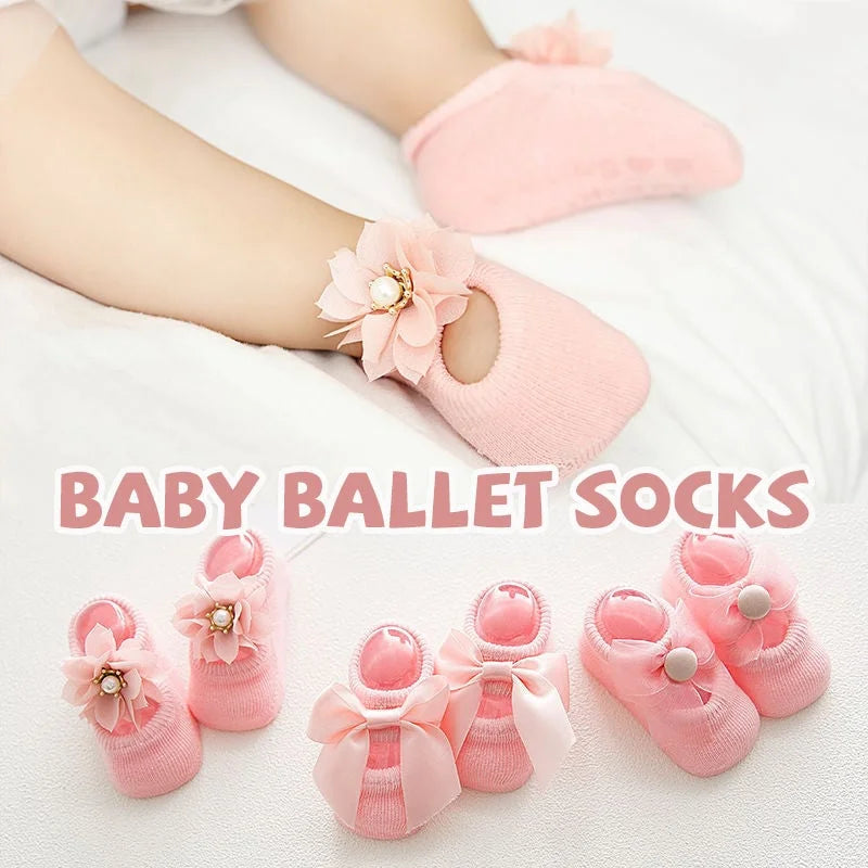 👼Cute & Comfortable Baby Ballet Socks