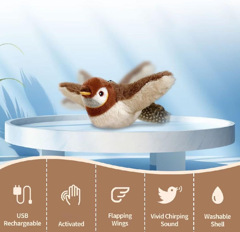 🔥🐾Interactive Chirping Bird Toy