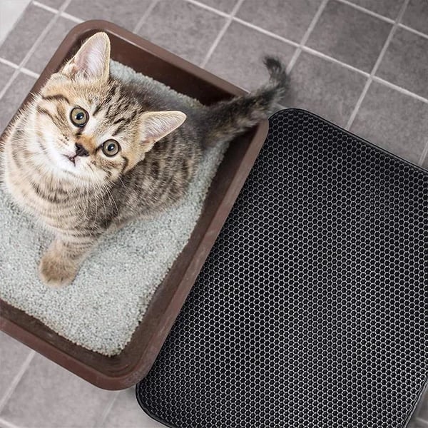 Waterproof🛍️ Cat Litter Mat - Easy Clean & Scatter Contro🐾